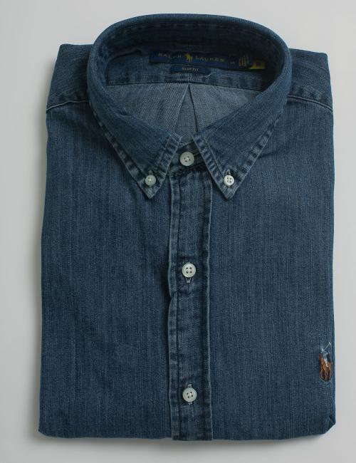 Camicia denim sales ralph lauren