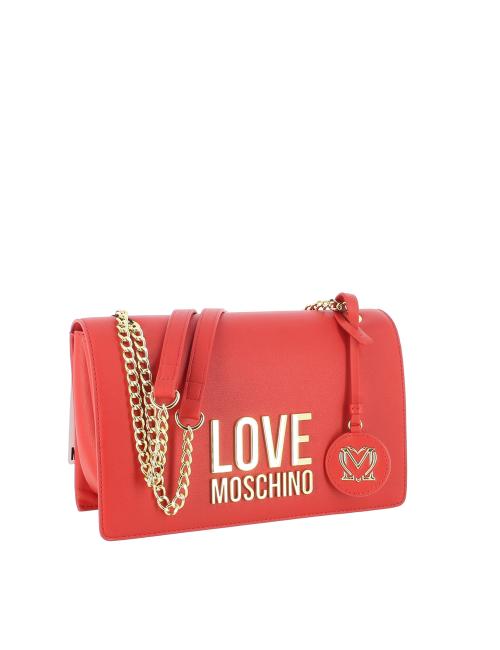Borsa a spalla Gold Metal Love Moschino