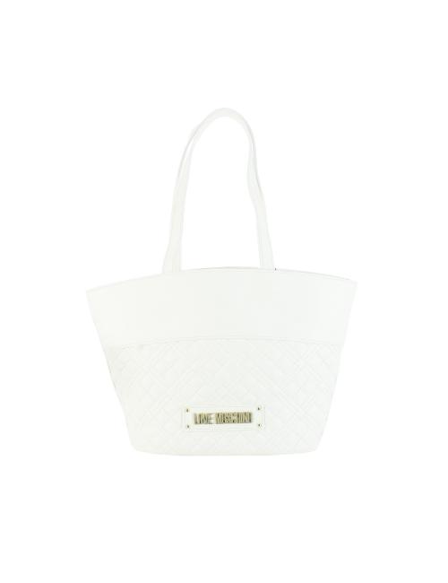 Borsa Tote Shiny Quilted Love Moschino