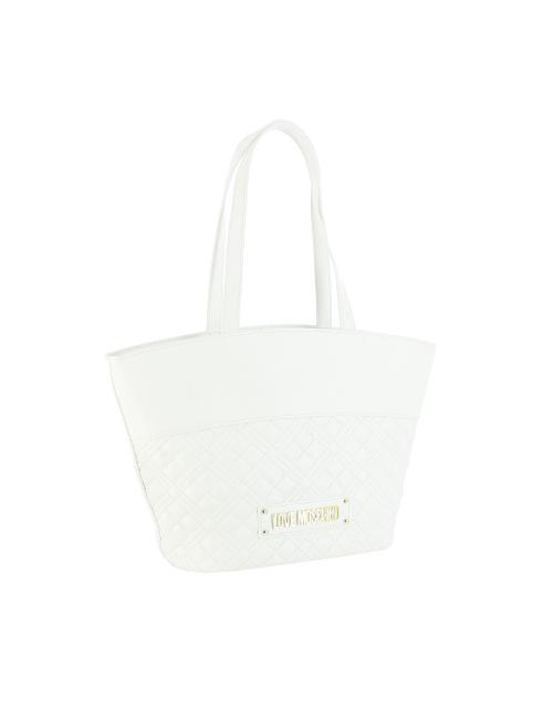 Borsa Tote Shiny Quilted Love Moschino