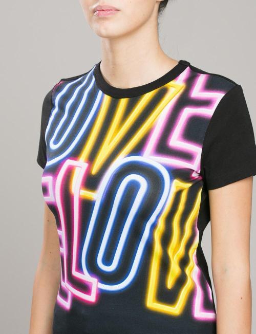 T-shirt Neon Logo Love Moschino