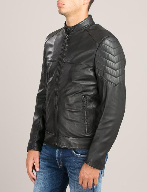 Giacca in pelle Boss