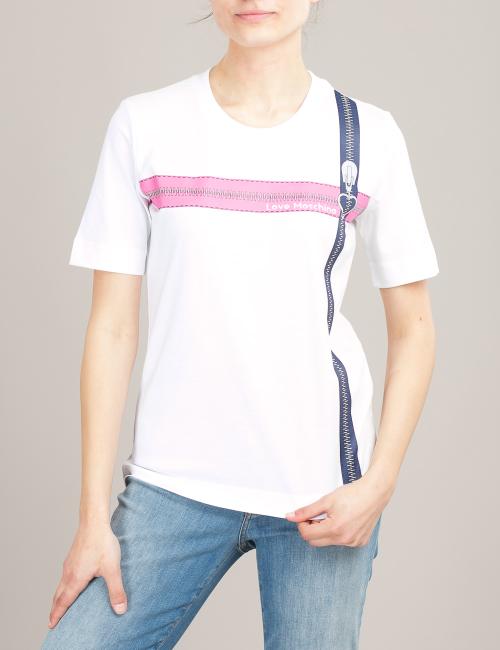 T-shirt Pop Art Zippers Love Moschino