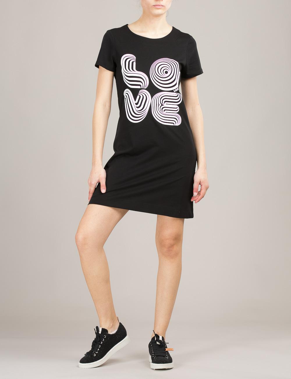 Vestito Optical Logo Love Moschino