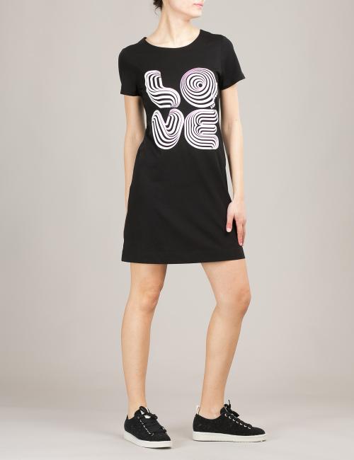 Vestito Optical Logo Love Moschino