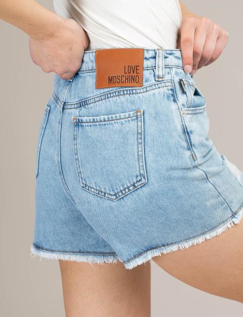 Shorts in denim Love Moschino