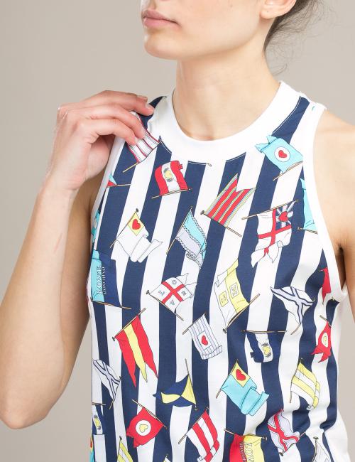 Top Stripes & Flags Love Moschino