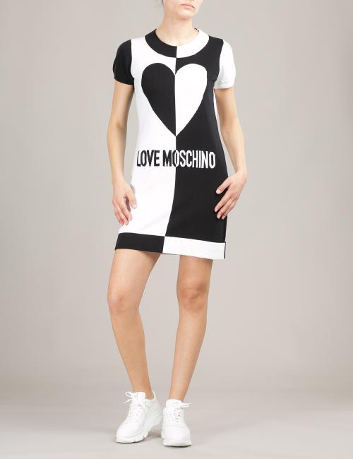 Vestito Graphic Heart Love Moschino