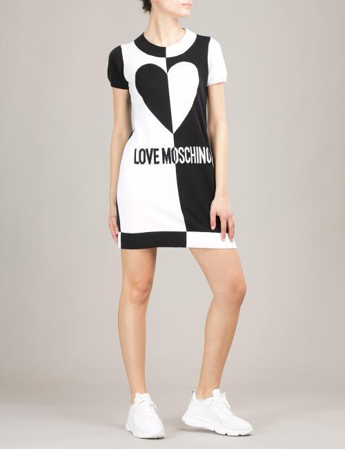 Vestito Graphic Heart Love Moschino