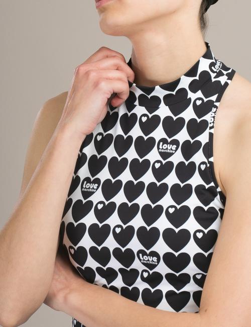 Abito Allover Hearts Love Moschino