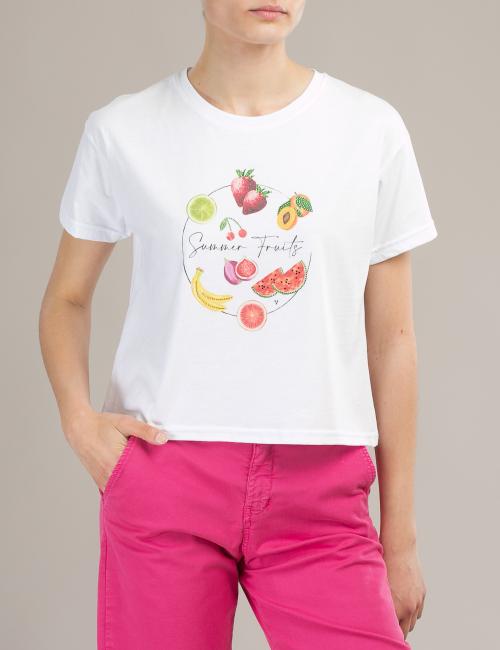 T-shirt White Wise