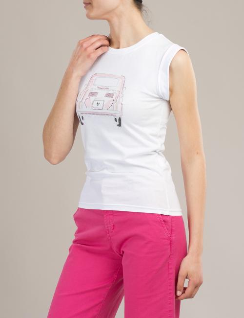 T-shirt 500 White Wise