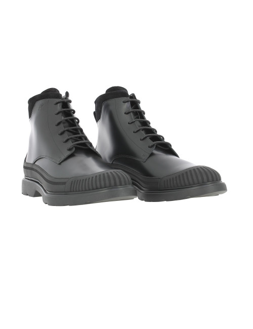 Stivaletto H304 Hogan in pelle liscia e tessuto neoprene