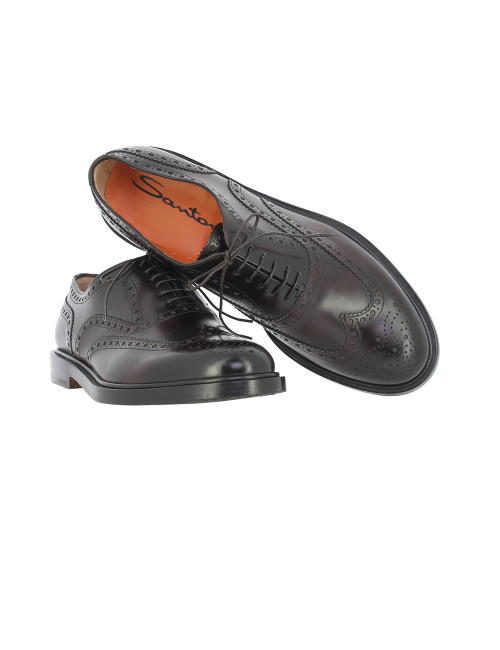 Stringata Santoni in pelle