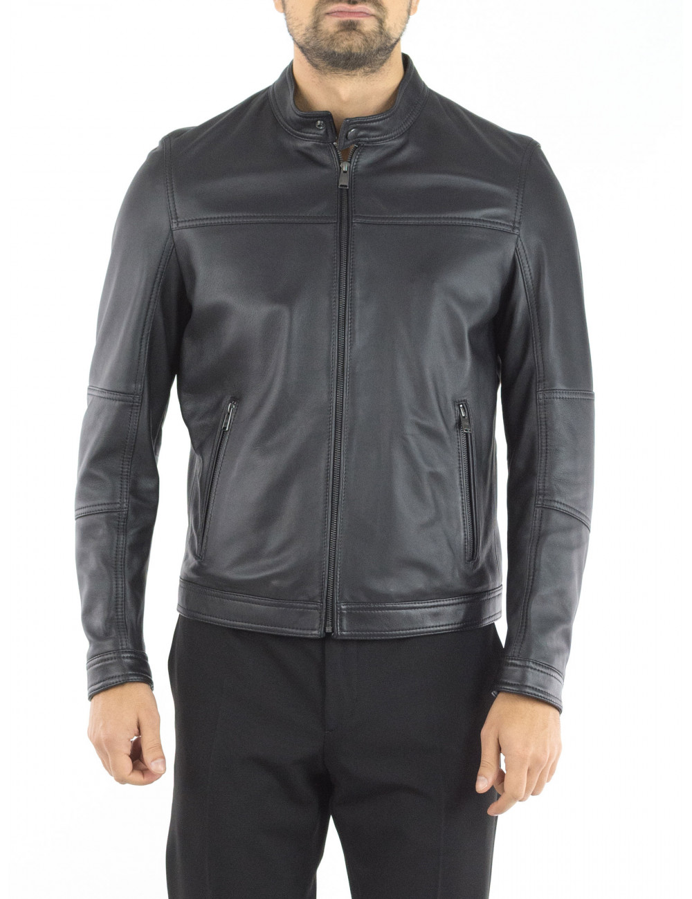 Giubbotto in pelle Boss Giubbotto in pelle Boss