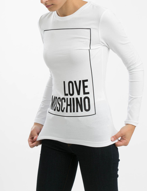 T-shirt a manica lunga Love Moschino