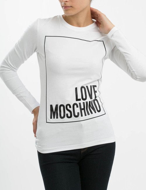 T-shirt a manica lunga Love Moschino