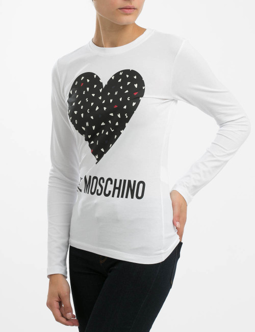 T-shirt a maniche lunghe Love Moschino