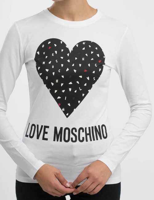 T-shirt a maniche lunghe Love Moschino