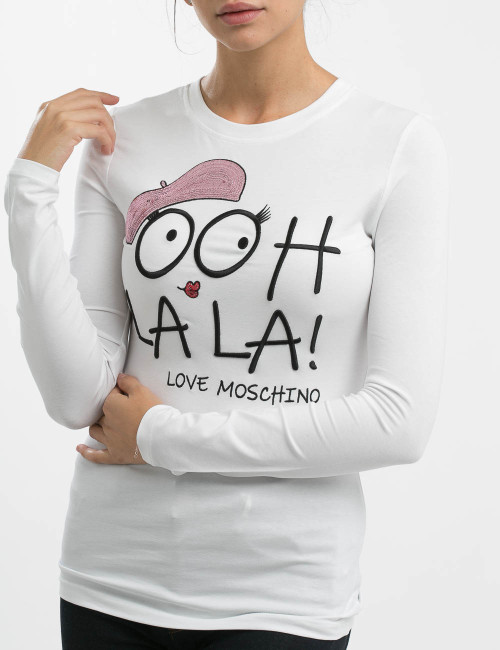 T-shirt a maniche lunghe Love Moschino