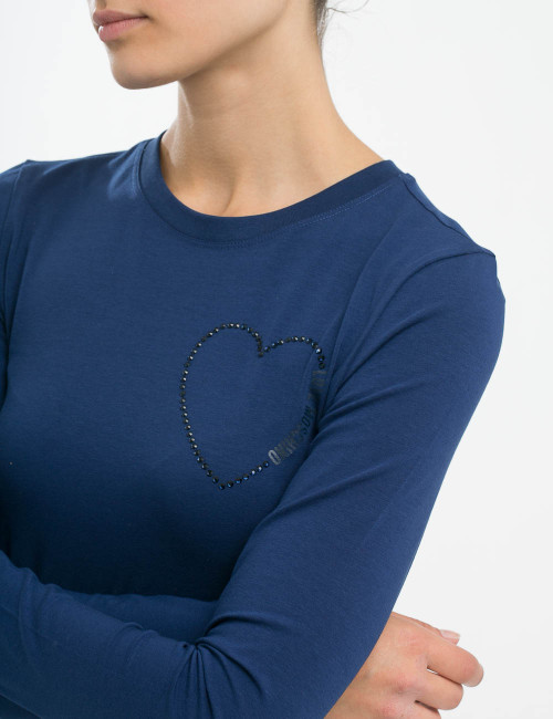 T-shirt a maniche lunghe Love Moschino