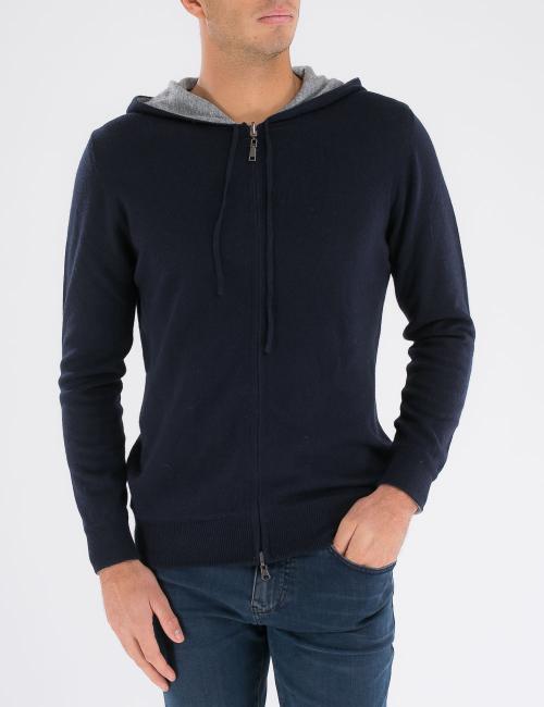 Maglia con cappuccio Blue Arctic