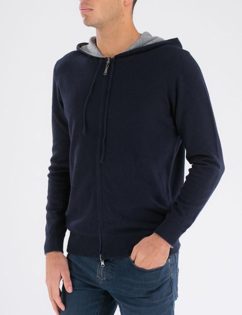 Maglia con cappuccio Blue Arctic