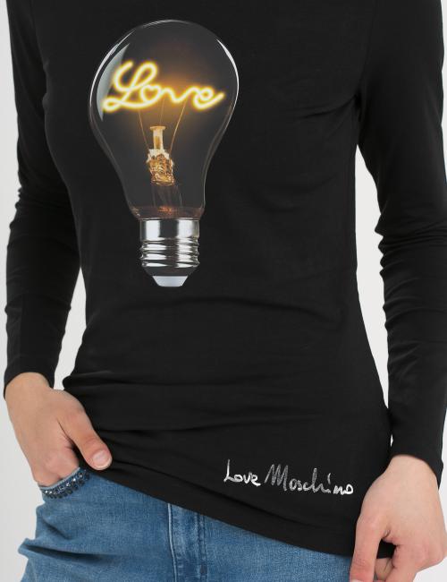 T-shirt a maniche lunghe Love Moschino