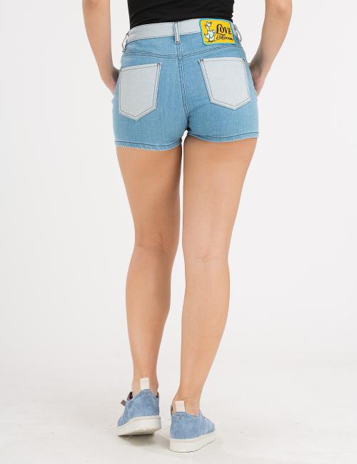 Shorts di Love Moschino in Blu Donna Abbigliamento da Shorts da Mini shorts 