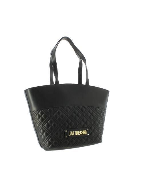 Borsa Tote Shiny Quilted Love Moschino