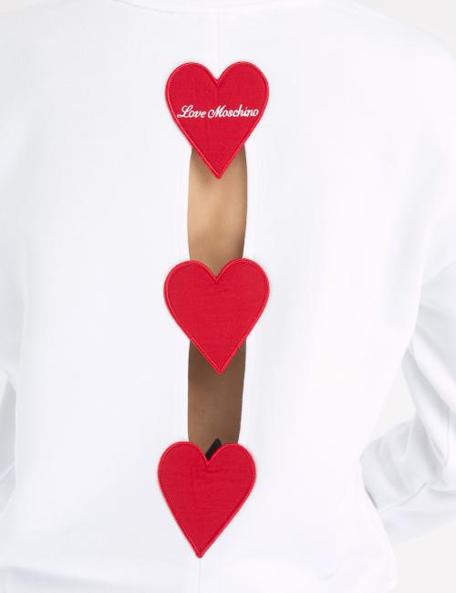 Felpa Love Moschino Heart Patches da donna