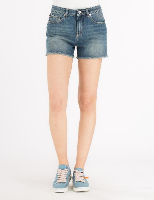 Shorts in denim Love Moschino